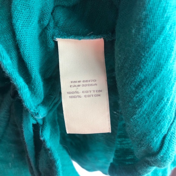 Anthropologie Deletta Emerald Green Button Up Cinch Drawstring Waist Top Medium - Picture 6 of 9